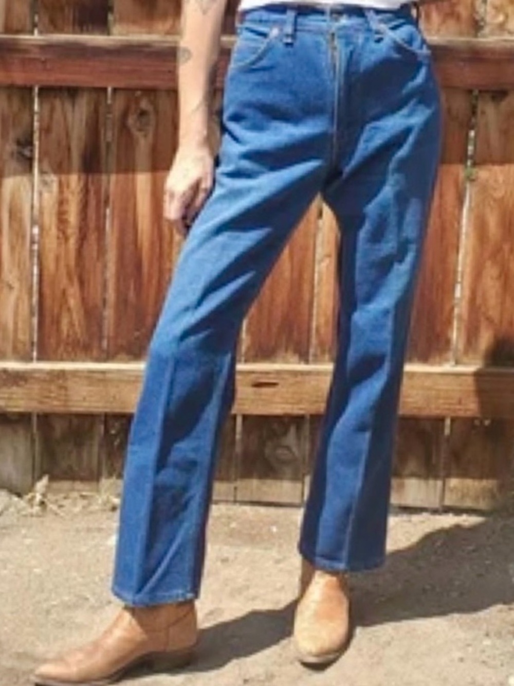 Levi’s | Action Jeans VTG Golden Orange Tab Dark Wash High Waisted Unisex Jeans